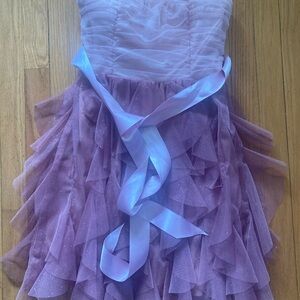 Teeze Me Pink Sparkling Layered Size 9 Dress